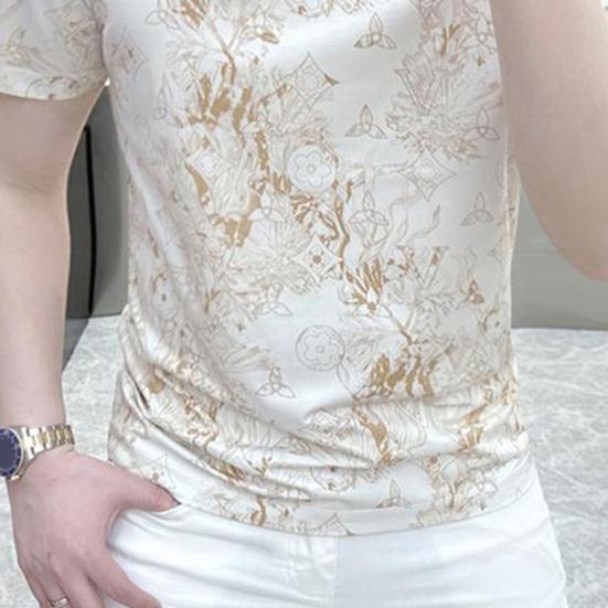 Мужская летняя футболка с принтом, короткий рукав, круглый вырез, повседневная облегающая футболка для повседневной носки, для улицы, отпуска, путешествий