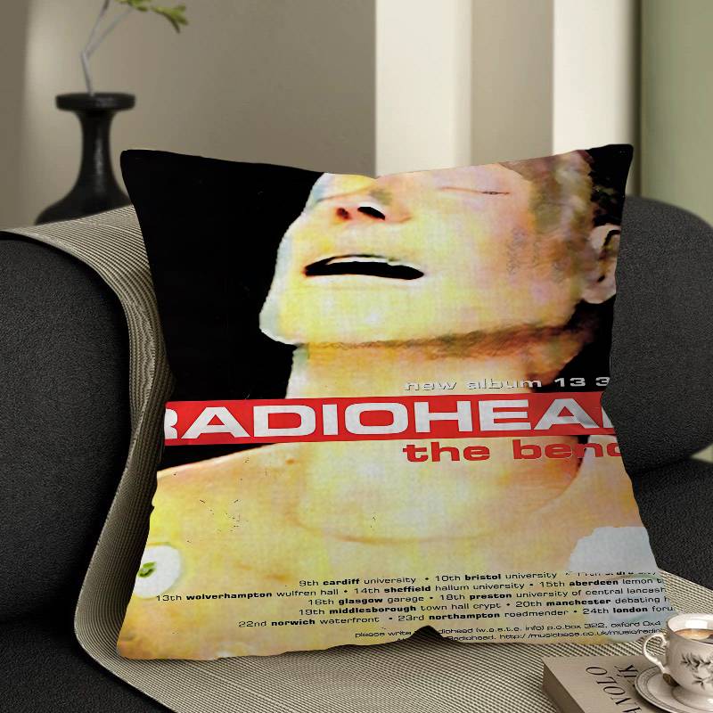 Арт-рок-группа Radiohead Кленовый дизайн Наволочка Счастливый Осенний Урожай Декор Праздничный Декор Наволочка