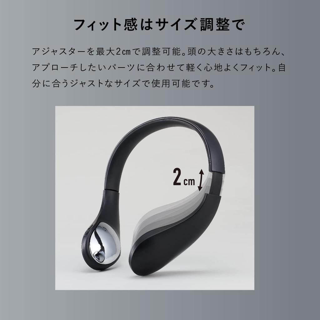 Atex EMS Маска для лица для лица, икр и бедер, Mono Lourdes, Черный, AX-HBL111bk