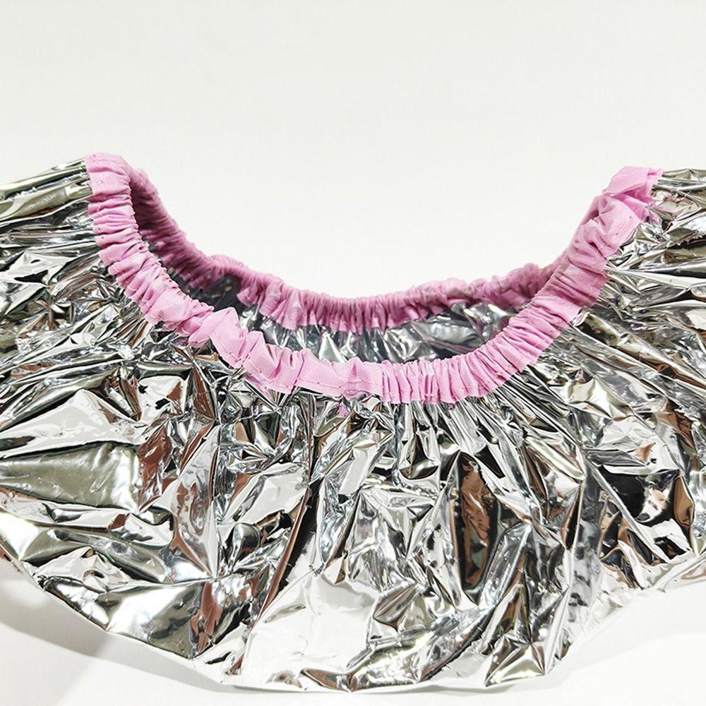 Reusable Tin Foil Hair Processing Caps Waterproof Shower Cap for Women Hair Salon Tool