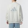 adidas Алфавитный логотип с принтом Спорт Бег Фитнес Тренировки Повседневная флисовая толстовка Топы унисекс Серый IX1965