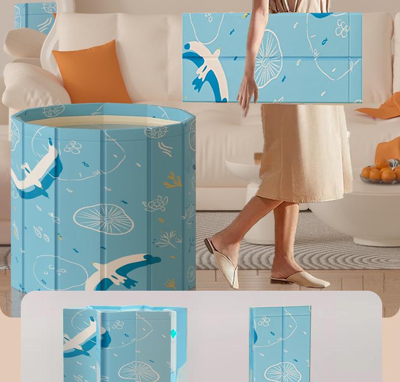 Портативная складная ванна для взрослых и детей: Полнотелый таз для сидения в ванну для домашнего использования