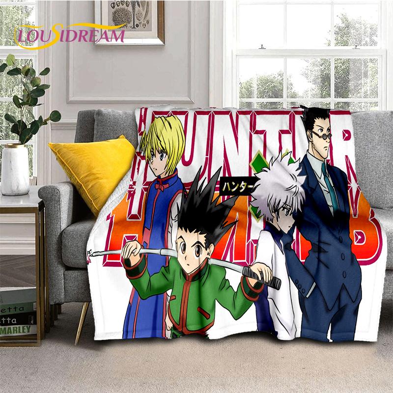 HxH Аниме Hunter×Hunter Мультфильм Мягкое Фланелевое Одеяло для Кроватей Спальни Дивана Пикника, Плед для Покрытия Наружного Отдыха Дневного Сна