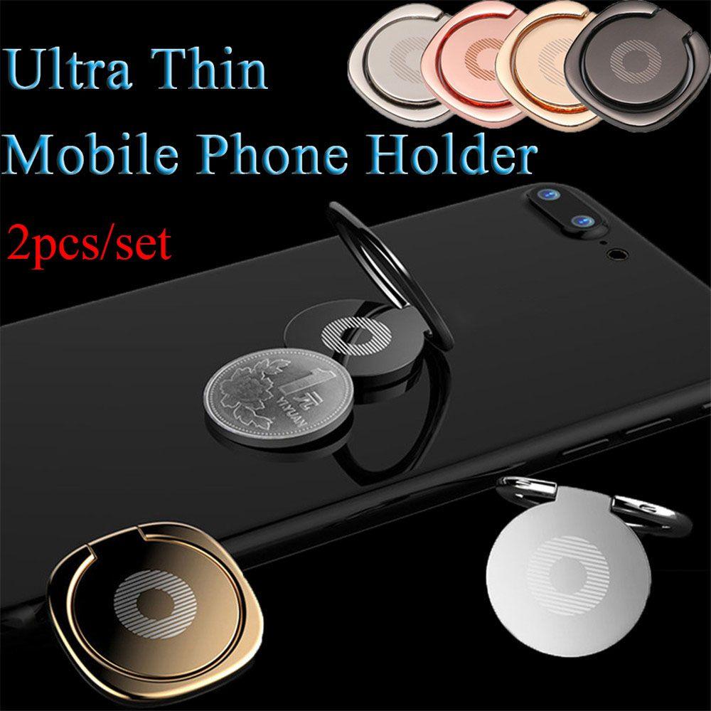 Support Socket Ultra Thin 360 Rotation Table Finger Ring Holder Car Bracket Mobile Phone Stand