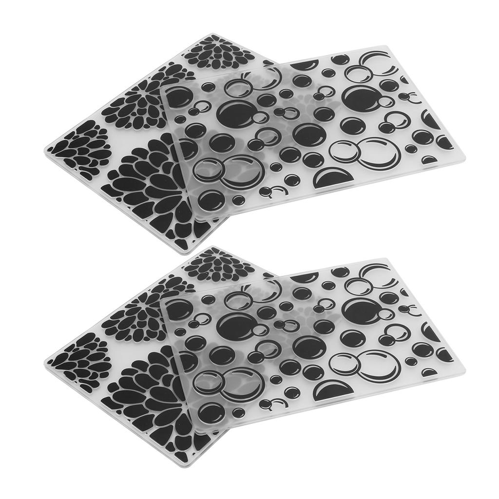 4 шт. папки для тиснения уникальный дизайн вогнутая выпуклая текстура шаблон папки для тиснения для Invita