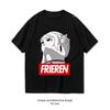 Anime MEME Frieren Tshirt Summer Cotton Woman Man Graphic T Shirts Adult Oneck Breathable Tops S3XL