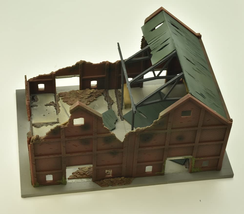 TOMYTEC DioColle Combat Series DCM12 Decayed Warehouse Plastic Model 313779 1/144 Pre-painted