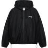 Nike X Stussy Льняная куртка Shell, черная, унисекс, верхняя одежда FZ5751-010