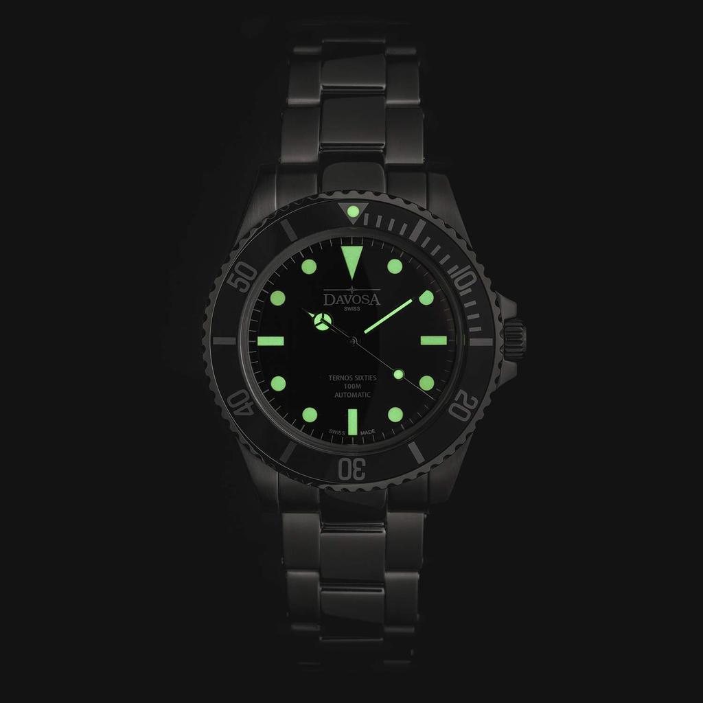 Mechanical Automatic Watch 10 ATM Water Resistant Swiss Made Silver [Davosa] 161.525.60S Men's