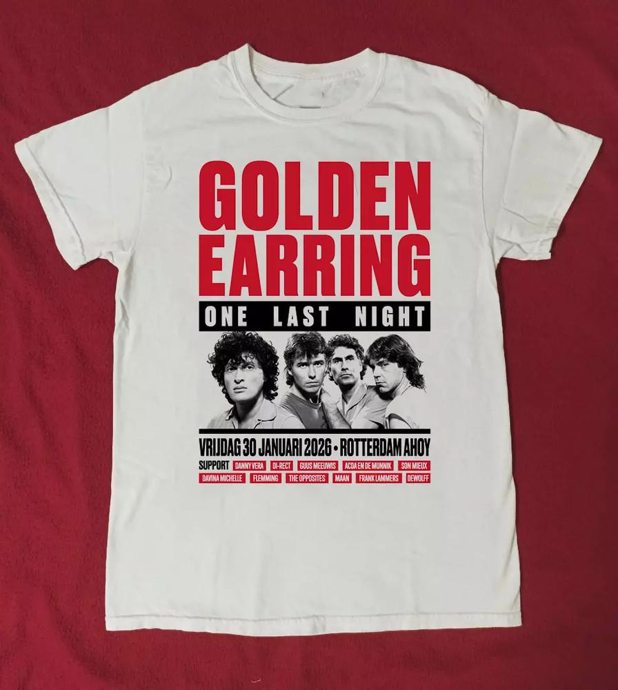 Golden Earring Band One Last Night 2025 T Shirt Full Size S-5XL MD1090 Unisex T-Shirt