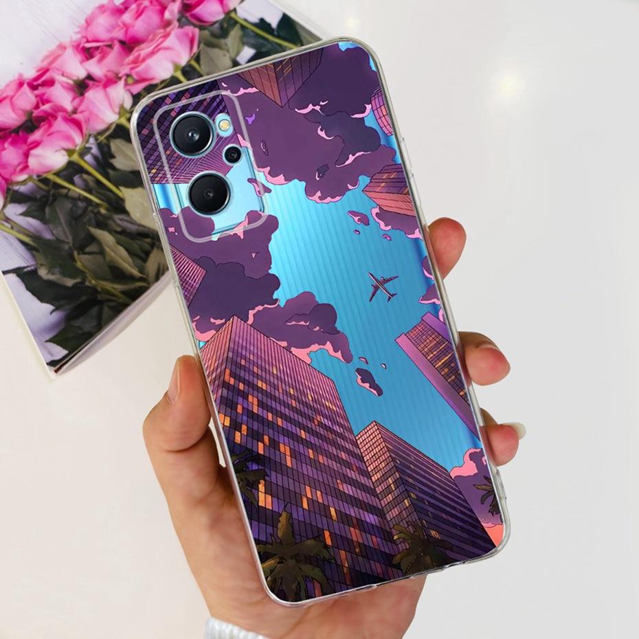 Модный чехол с рисунком для Realme 9i RMX3491, мягкая силиконовая TPU задняя крышка для чехлов телефона Realme9i 4G