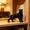 Маленькая скульптура пантеры, 3D-печать, Черное украшение, Мини-украшение для рабочего стола, Аксессуар для стола из джунглей, Фигурка животного для детей, Подарок-игрушка для мальчиков и девочек