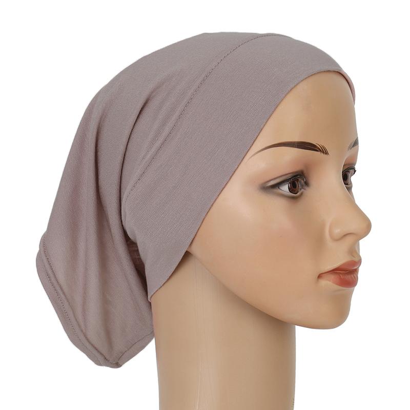 Women Soft Cotton Under Scarf Cap Turban Ready Wear Hijab Cap Female Headscarf Bonnet Hijabs Head Wraps For Women