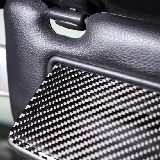 Carbon Fiber Front Makeup Mirror Panel Sticker Trim For Nissan 350Z 2003-2006