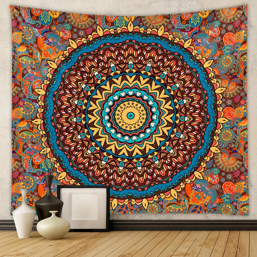 VIKAMA Bohemian Mandala Tapestry Wall Hanging Home Decor for Living Room Bedroom Entryway Backdrop