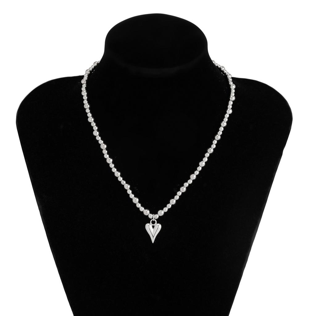 Accessories Beaded Bead Necklace For Women, Versatile Collarbone Love Necklace