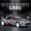 1/32 Toyota GR86 литой спортивный автомобиль модель детский рождественский подарок игрушка звук свет