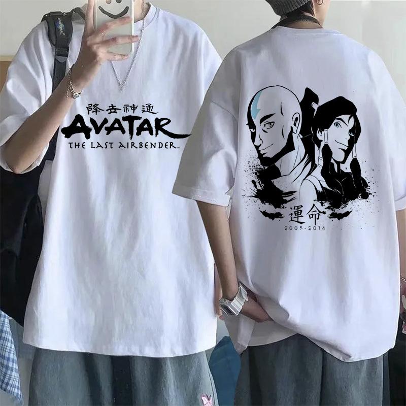 Модная футболка Mange Аватар: Последний маг воздуха Y2k Футболка Уличная одежда Аппа Йип Повседневная футболка Хип-хоп Харадзюку Футболки Топы Одежда
