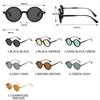  New Retro Round Women Sunglasses Fashion Green Candy Color Shades UV400 Men Trending Rivets Punk Sun Glasses