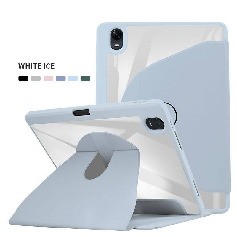 Вращение на 360 градусов для Oppo Pad Air 10,36, 11,0 дюймов, противоударный чехол-подставка с подставкой для карандашей, прозрачная задняя крышка, чехол для планшета Oppo Pad 11,0 дюймов, 2022 г.