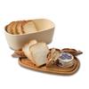 Bamboo Cover Storage Boxes Home Bakery Desktop Decor Organizer Kitchen Bread Box Dessert Snack Breadbasket Food Container