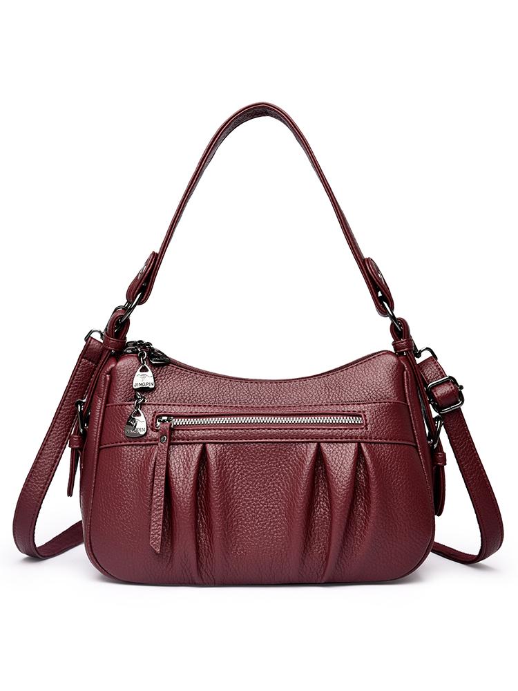 Высококачественная женская сумка кроссбоди из мягкой ПУ кожи, Модная женская сумка через плечо, Подходит для повседневного использования, Шопинга, Поездок на работу