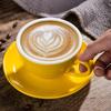 Solid Color Cappuccino Cup 220ml Couple Mug Multipurpose Tea Cup  Gift