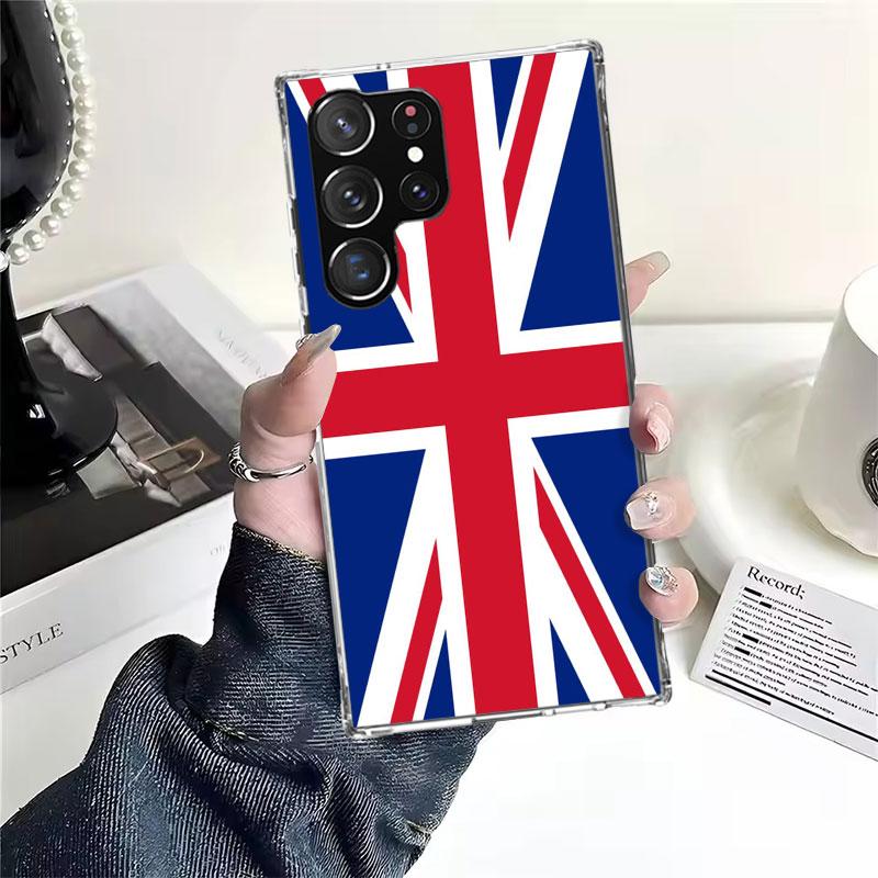 Флаг Великобритании Union Jack Англия Мягкий чехол для телефона для Samsung Galaxy S22 S23 S24 S25 Edge S26 Ultra S20 FE S21 Plus + Fundas Coque Gala