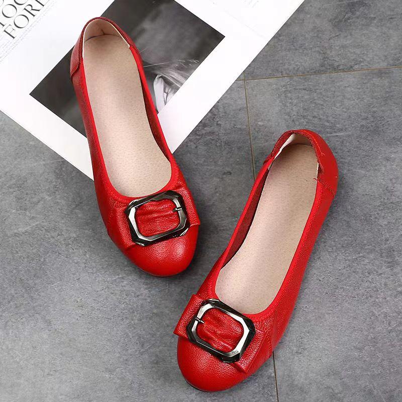 Туфли на плоской подошве женские туфли-лодочки женские туфли из натуральной кожи женские туфли мокасины балетки женские туфли большого размера 41 42