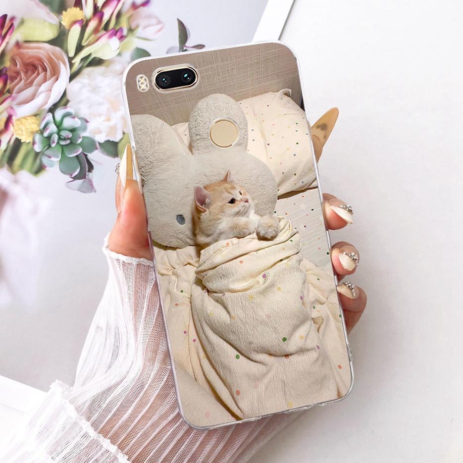 For Xiaomi Mi A1 Case Mi5X Luxury Flowers Butterfly Painted Cover Soft Silicone Phone Case For Xiaomi Mi 5X MiA1 Back Cover Bags