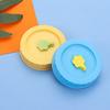 1/4Pcs Plastic Cute Leak-Proof Canning Lids Mason Jar Lids Jar Caps With Straw Hole