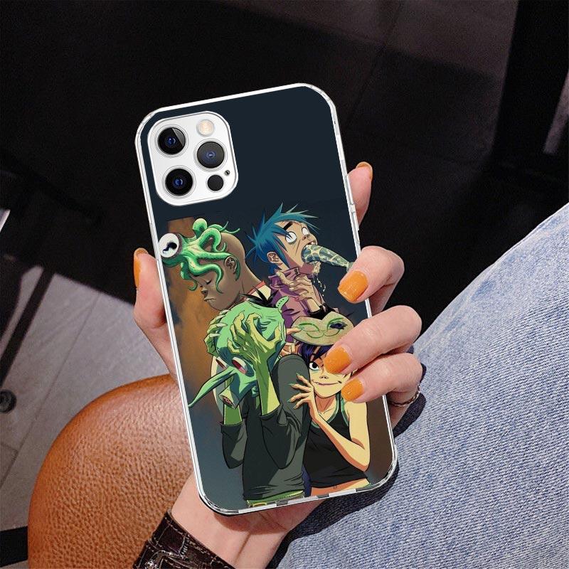 Чехол для телефона Gorillaz Anime для iPhone 17 Air 16 Pro Max 16E 15 + 14 Plus 11 12 13 Mini 7 8 SE Подарок Печать Чехол Fundas 17 Air 16 P