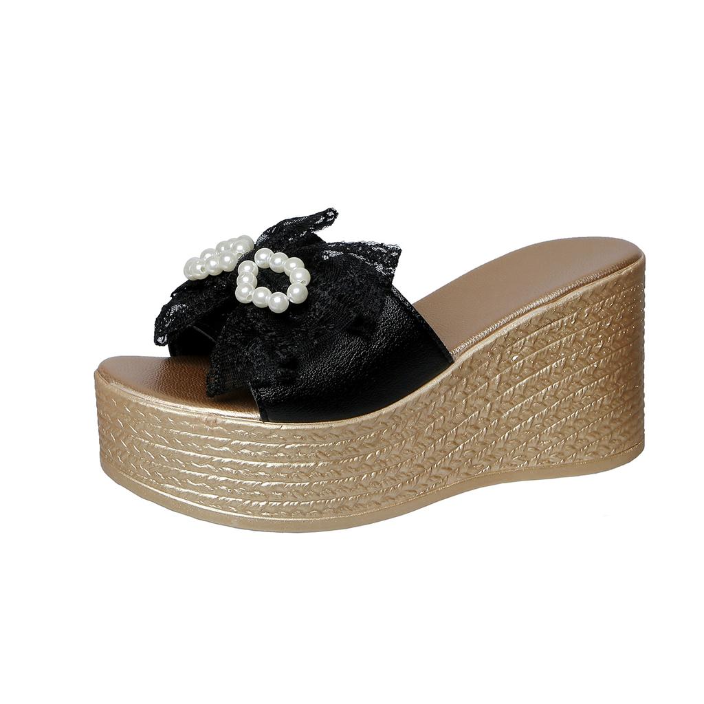 Роскошные сандалии женские новые дизайнерские сандалии на танкетке женские шлепанцы летние пляжные туфли на платформе шлепанцы на высоком каблуке женские