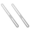 2pcs Stainless Steel Adjustable Mending Plate With Slotted Holes For Furniture Bracket Wood Table Shelf Bed Cabinet Mounting