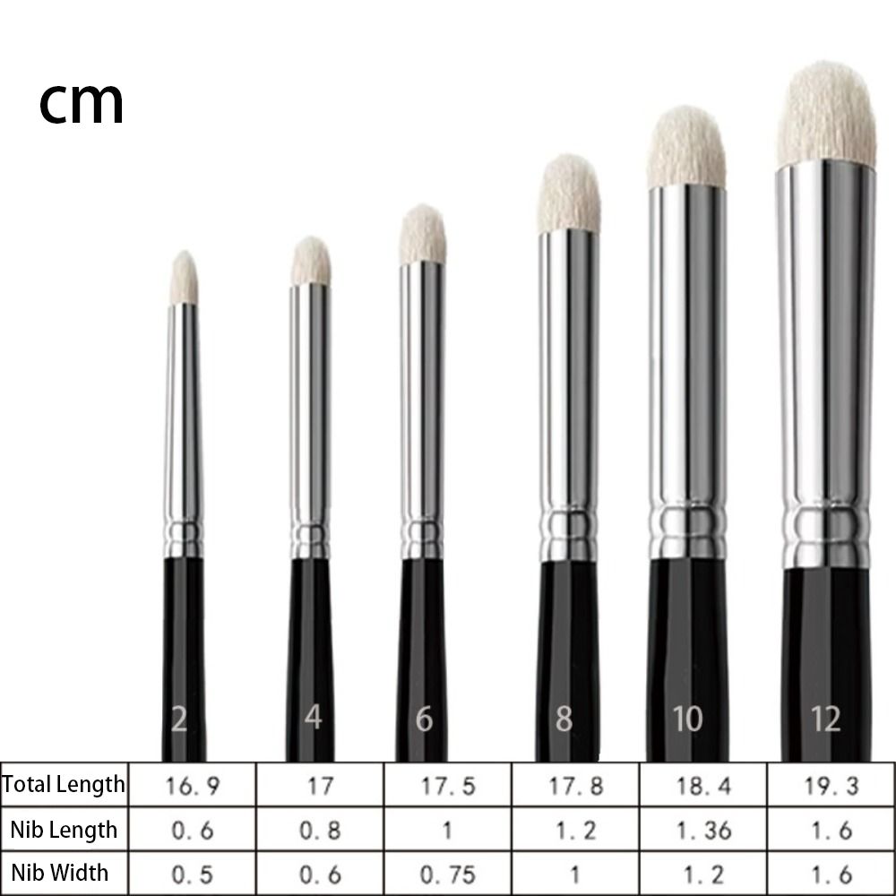 6 Pcs Miniature Art Painting Paint Brush Set Fine Detail Miniature Paint Brushes Artist