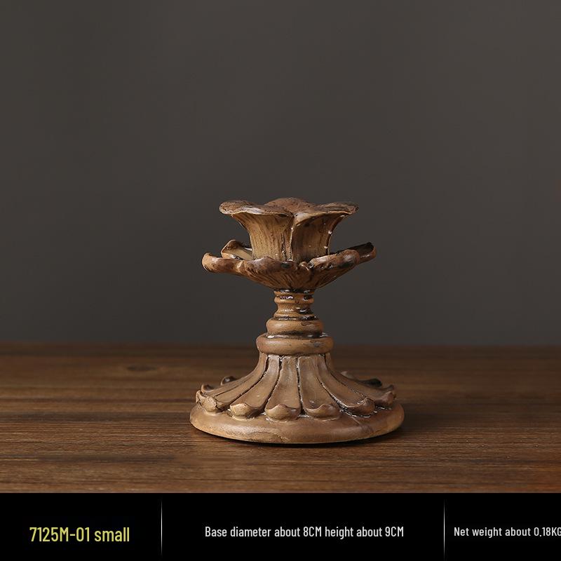 Винтажный французский подсвечник-украшение – Романтический европейский держатель для свечей для декора стола и фотосессий