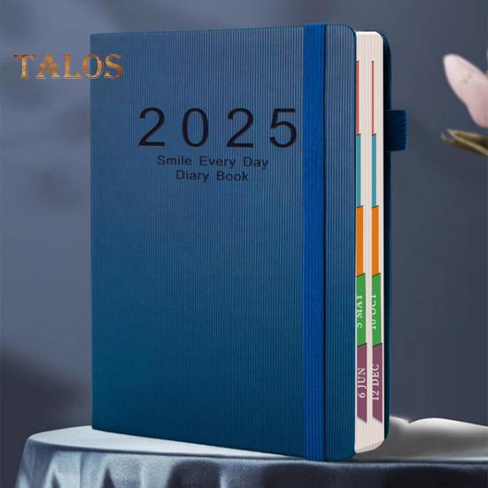 Ежедневник 2025 г. Одна страница в день Янв-Дек A5 Ежедневник 2025 Ежедневник Ежемесячные вкладки Твердый переплет 2025 Почасовая книга встреч