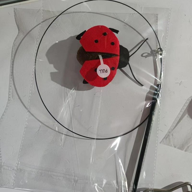 Дразнилка для кошек Интерактивная Забавная Игрушка-Насекомое для Котенка Само Высокое Игра Кошки Говорящая Дразнилка Палочка Игрушка Сменная Головка Товары для Кошек