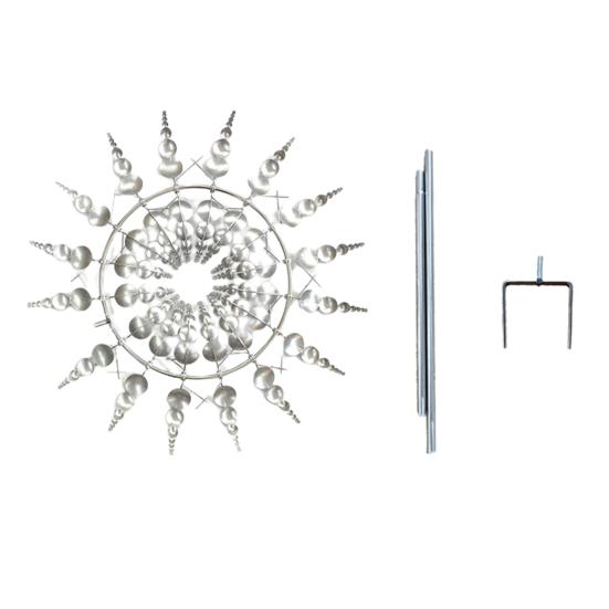 Ветряная мельница, нержавеющая, устойчивая к коррозии, простая установка, декоративная 3D кинетическая вертушка для ветра, красочная вертушка, садовый орнамент