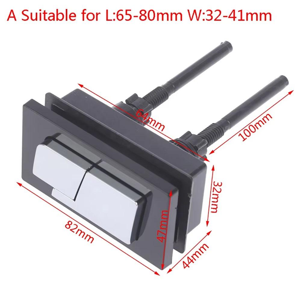 1Pcs Plastic Toilet Push Buttons Round/Square Shape Dual Flush Button Bathroom Accessories