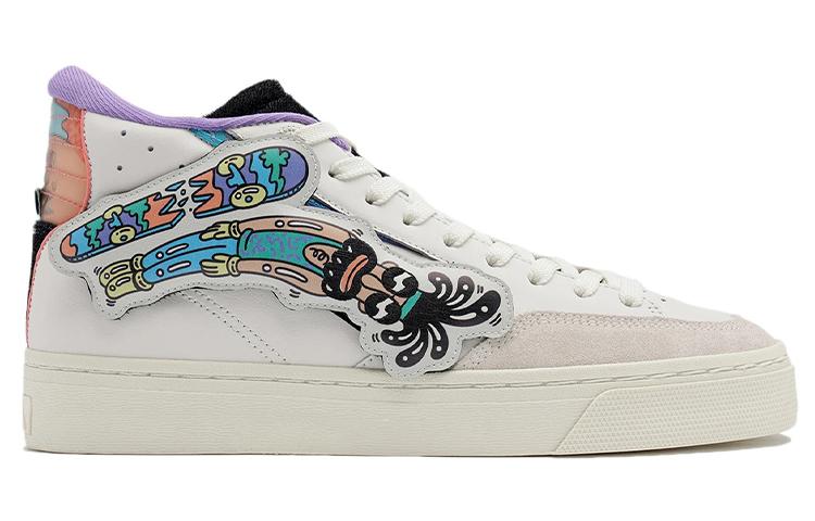 Women's Sneakers Li-Ning Steven Harrington x Li Ning Wave Synthetic Leather, Split Cow Leather Slip