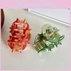 Candy Color Floral Acetate Hair Claw Clip Stylish Accessories For Women Summer 2024