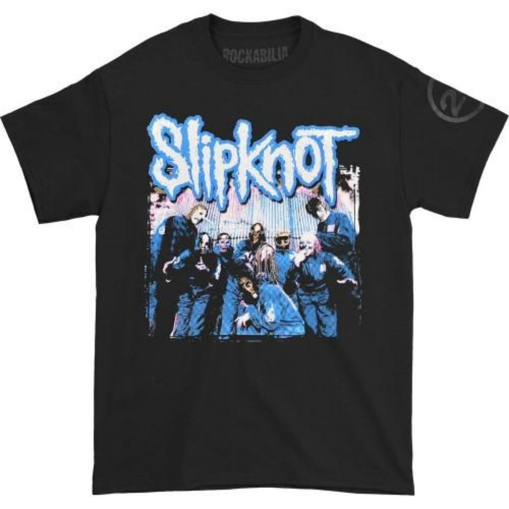 Унисекс Взрослая футболка Slipknot с рваными и потертыми принтами на спине, 20-летие