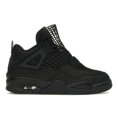 Air 4 Retro Net - черные женские кроссовки металлик-серебристый FN7251-001