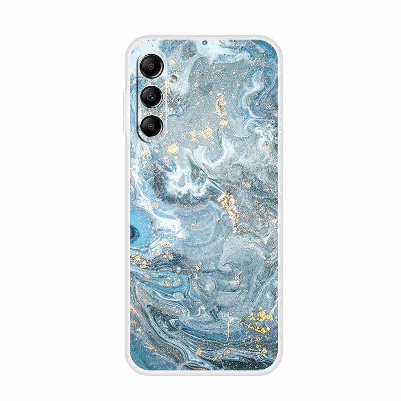 Для Samsung Galaxy A14 A34 A54 5G Мраморный Мягкий Чехол Силиконовый ТПУ Задняя Крышка Телефона Coque для Samsung A 54 34 14 4G Мультяшные Fundas