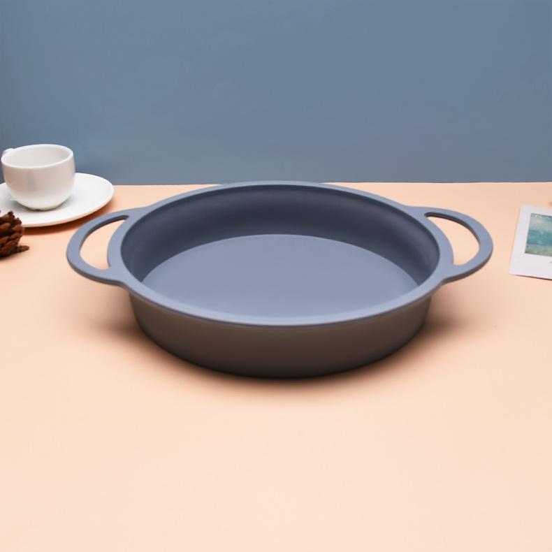 Круглая форма для торта, обернутая на косточках, легкая силиконовая форма для выпекания хлеба, силиконовая форма для торта