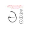 Нержавеющая сталь, устойчивая к потускнению, хирургическая сталь, полное кольцо, пирсинг спирали козелка хряща (размер Опционально-серебристый)