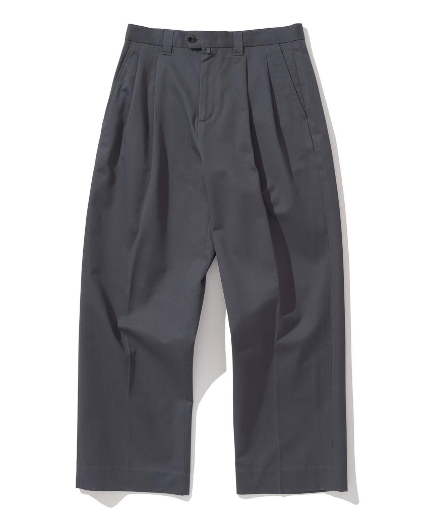 UNIFORM BRIDGE Укороченные брюки с двумя защипами Угольный