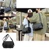 Large Capacity Stylish Black Messenger Bag For Men And Women Perfect For Travel And Fitness