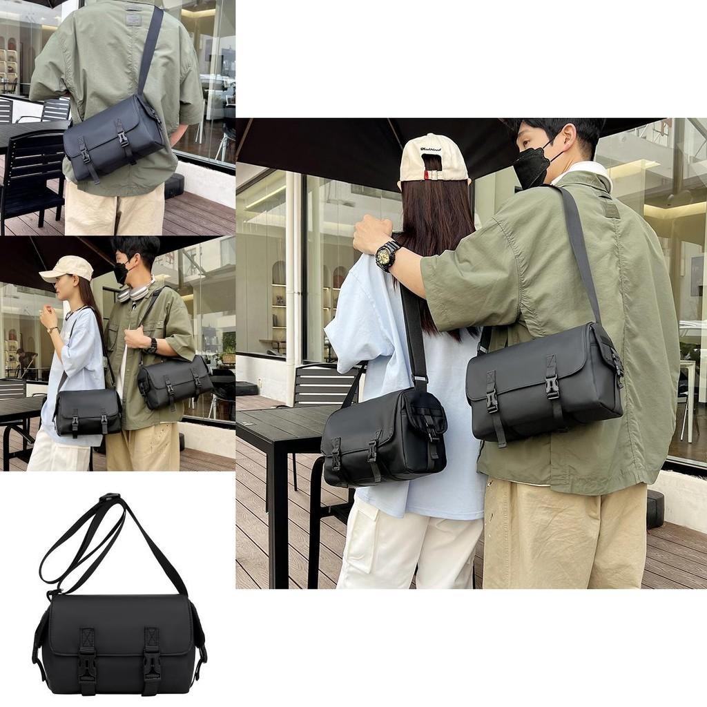 Large Capacity Stylish Black Messenger Bag For Men And Women Perfect For Travel And Fitness